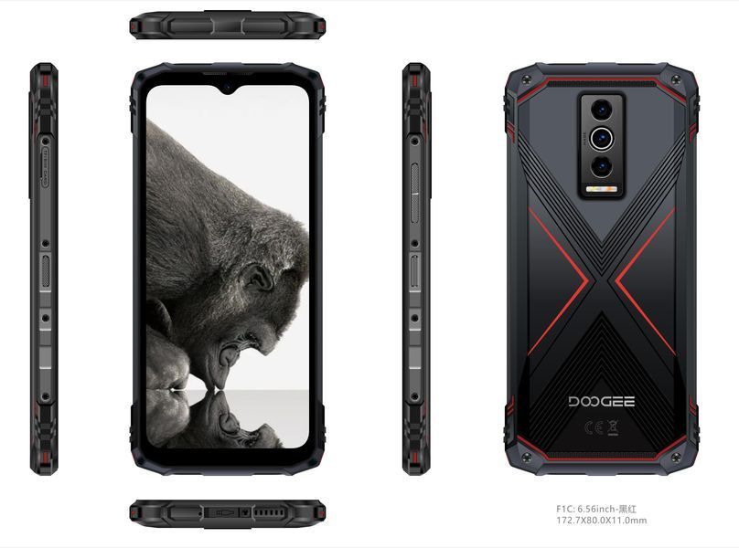 Смартфон Doogee Blade 10 Pro 6/256Gb Black/Red 343839 фото