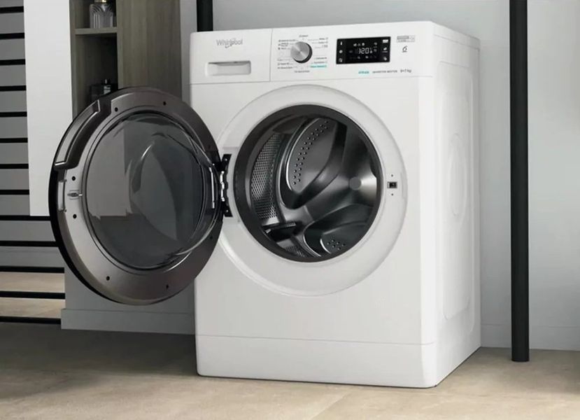 Прально-сушильна машина Whirlpool фронтальна, 9(7)кг, 1600, A+, 60см, дисплей, пара, інвертор, білий (FFWDB976258BVUA) 374947 фото