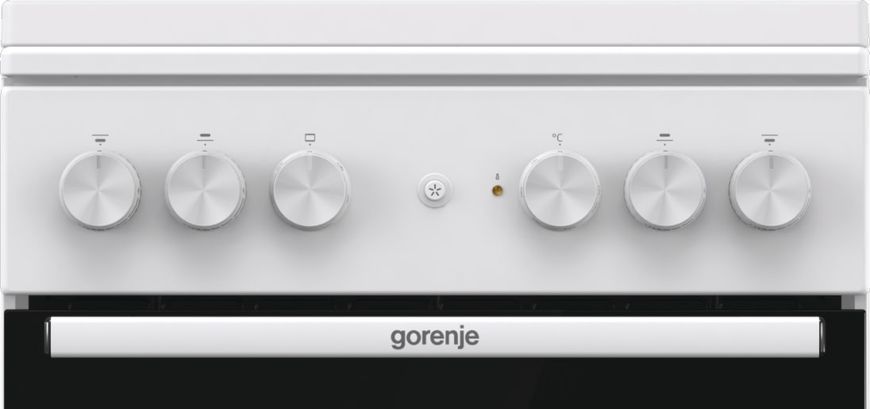 Плита Gorenje комбінована, 68л, 50x60см, емальовані реш, з кришкою, білий (GK5A22WH) 374271 фото