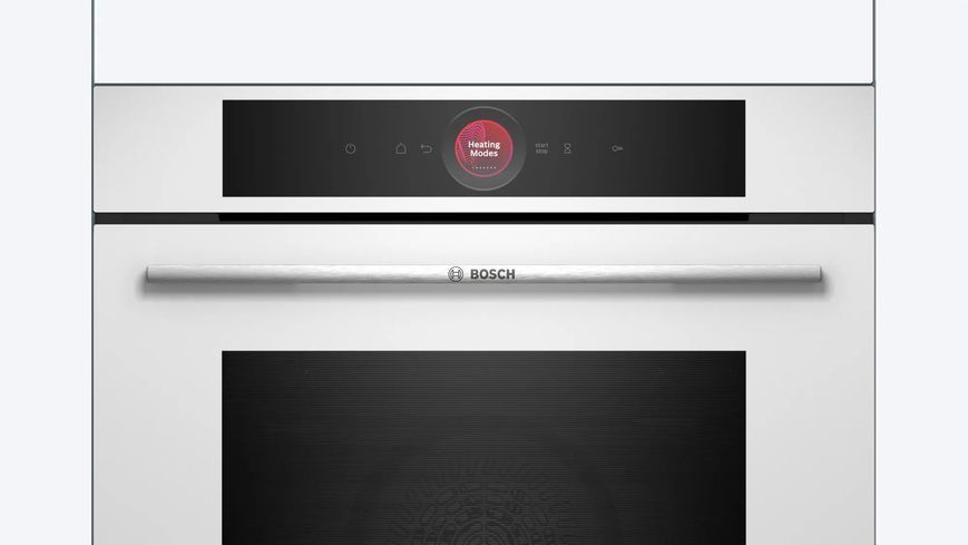 Духова шафа Bosch електрична, 71л, A+, дисплей, конвекція, білий (HBG7341W1) 367360 фото