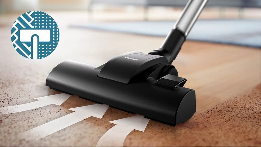 Пилосос Philips безмішковий Series 1000, 750Вт, конт пил -1.3л, вага-3.5кг, Super Clean Air, білий (XB1111/10) 376136 фото