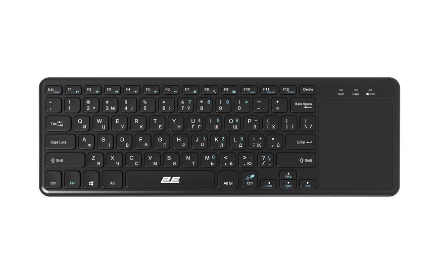 Клавіатура ножнична 2E KT100 78key, WL, EN/UK, чорний (2E-KT100WB_UA) 364471 фото