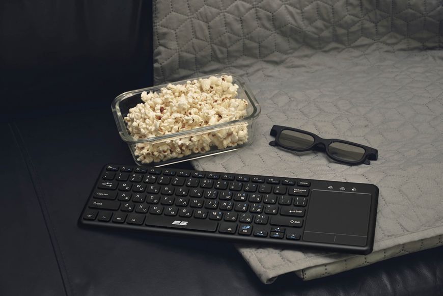 Клавіатура ножнична 2E KT100 78key, WL, EN/UK, чорний (2E-KT100WB_UA) 364471 фото