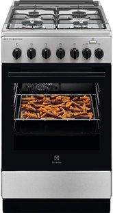 Плита Electrolux комбінована, 58л, 50x60см, конвекція, пара, нерж (LKK560010X) 375405 фото