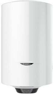 Водонагрівач електр. Ariston круглий PRO1 ECO 100 V 1,8K PL DRY, 100л, 1,8кВт, сухий тен, ел. кер-ння, B, Італія, білий 364189 фото