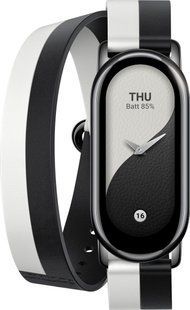 Ремінець Xiaomi Smart Band 8/9 Strap Black White (чорнобілий) 329222 фото