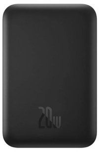 Зовнішній MagSafe Акумулятор Baseus 6000mAh Magnetic Wireless Quick Charge 20W (PPCX020001/PPCXW06) Black 261001 фото