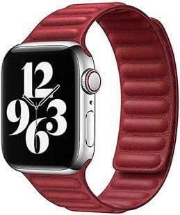 Leather Link for Apple Watch 42/44 mm S/M Red 238402 фото
