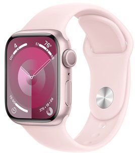 Смарт-годинник Apple Watch Series 9 GPS 45mm Pink Aluminium Case With Light Pink Sport Band M/L MR9H3 276856 фото
