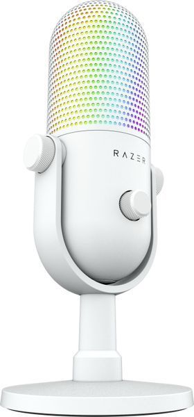 Мікрофон геймінговий Razer Seiren V3 Chroma, Uni, RGB, USB-A, 2м, білий (RZ19-05060200-R3M1) 375071 фото