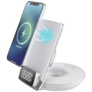 Бездротовий зарядний пристрій WiWU Power Wireless Fast Charger 4 in 1 (M11) White 355930 фото