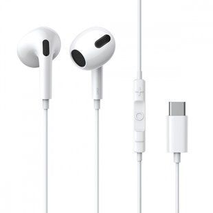 Дротові Навушники BASEUS Encok Type-C Lateral In-ear Wired Earphone C17 (NGCR010002) White 269119 фото