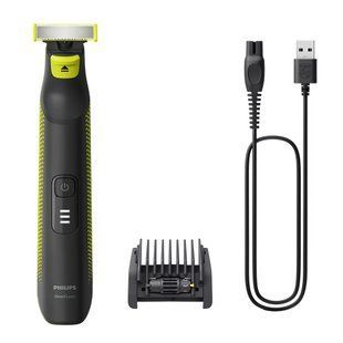 Бритва електр. Philips OneBlade Pro, Li-Ion, сух.+волог., індикатор заряду, чорний (QP6506/15) 371620 фото