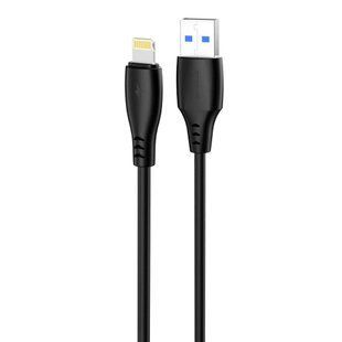 Кабель Proove Simple Silicone USB to Lightning 2.4A (1m) black (CCSS12001101) 388081 фото