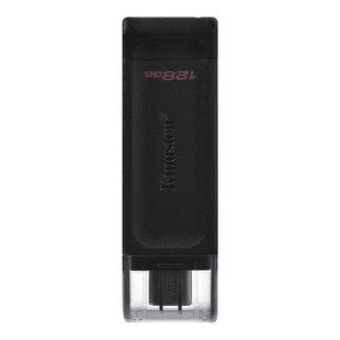 Флеш-накопичувач USB3.2 128GB Type-C Kingston DataTraveler 70 Black (DT70/128GB) 339167 фото