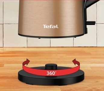 Електрочайник Tefal Double Layer SS 1.5л, з подвійними стінками, мідний (KI583C10) 370294 фото