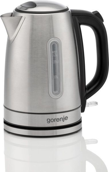 Електрочайник Gorenje 1.7л, Strix-контроль, метал, нерж (K17DS) 367782 фото