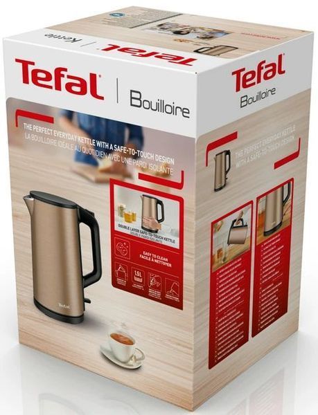 Електрочайник Tefal Double Layer SS 1.5л, з подвійними стінками, мідний (KI583C10) 370294 фото