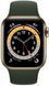 Смарт-годинник Apple Watch Series 6 40mm 4G Gold Stainless Steel Case With Cyprus Green Sport Band (M02W3/M06V3) 175962 фото 2