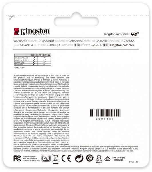 USB флеш Kingston DT Exodia 256GB (DTX/256GB) Black + Pink 274198 фото
