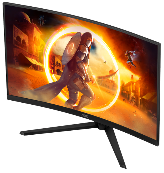 Монiтор TFT AOC 31.5&rdquo; CQ32G4VE VA QHD Curved 180Hz 2*HDMI DP Black 319100 фото