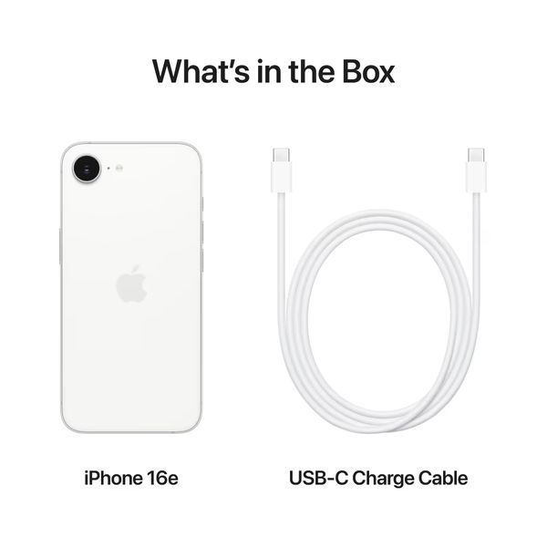 Смартфон Apple iPhone 16e 256GB White 349319 фото