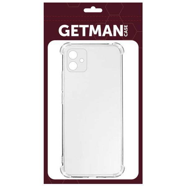 TPU чохол GETMAN Ease logo посилені кути Full Camera для Samsung Galaxy A06 Безбарвний (прозорий) 322405 фото