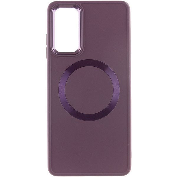 TPU чохол Bonbon Metal Style with MagSafe для Samsung Galaxy A15 4G/5G / M15 5G Бордовий / Plum 325001 фото