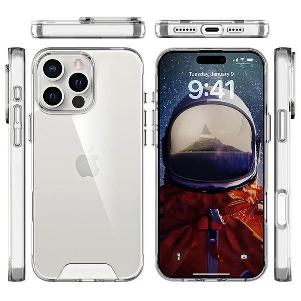 Чохол TPU Space Case transparent для Apple iPhone 16 Pro Max (6.9") Прозорий 319325 фото