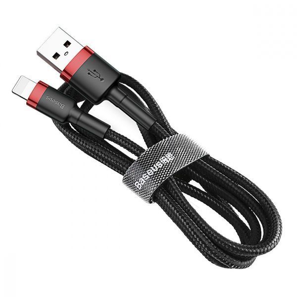Кабель Baseus Lightning Kevlar Lightning USB кабель 2m (CALKLF-C19) Red 216081 фото