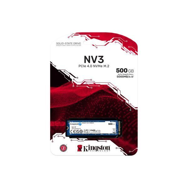 Твердотільний запам&rsquo;ятовувальний пристрій накопичувач (SSD) G4 M.2 NVME 500GB SNV3S/500G KINGSTON 321707 фото