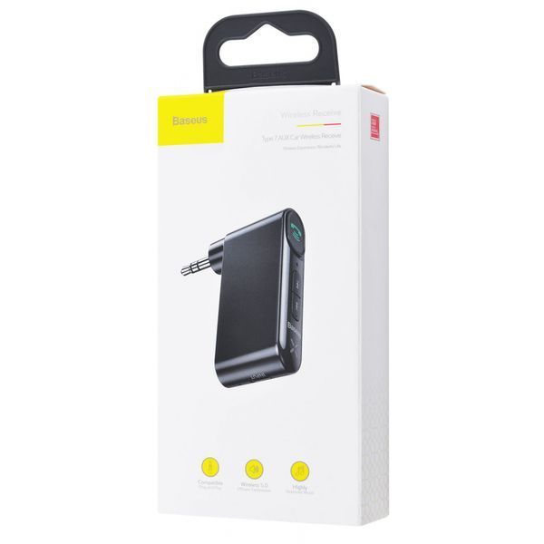 Адаптер AUX Baseus Qiyin Car Bluetooth Receiver (WXQY010001) black 331197 фото