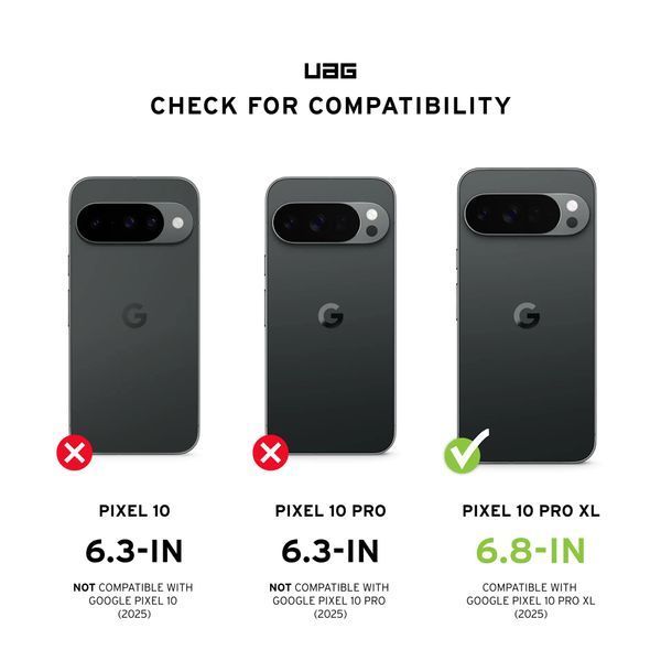 Чохол UAG для Google Pixel 10 Pro XL, Pathfinder Clear MagSafe, Ash 398386 фото