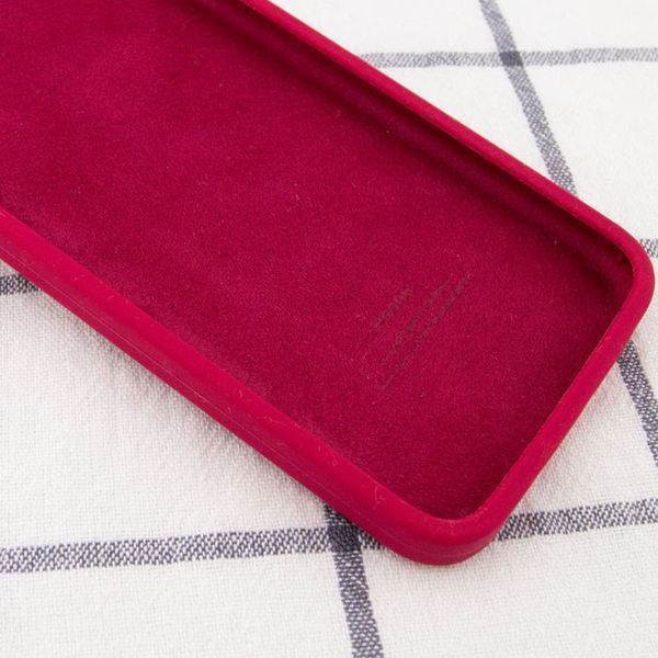 Чохол Silicone Case Square Full Camera Protective (AA) для Apple iPhone 11 (6.1") Червоний / Rose Red 207100 фото