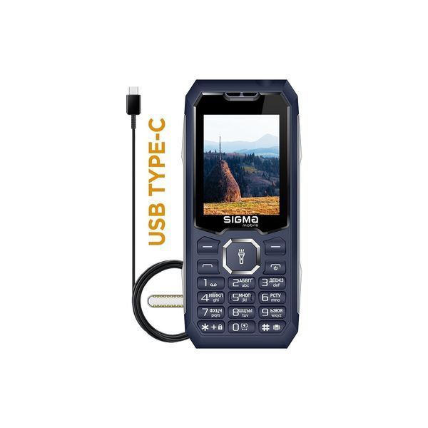 Мобільний телефон Sigma Mobile X-Style 341 BRO Tupe-C Blue 348395 фото