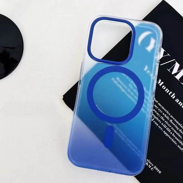 Чохол TPU+PC Phantom with MagSafe для Apple iPhone 16 Pro Max (6.9") Blue 355785 фото