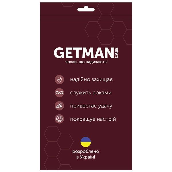 TPU чохол GETMAN Ease logo посилені кути для Apple iPhone 14 Pro Max (6.7") Сірий (прозорий) 254566 фото