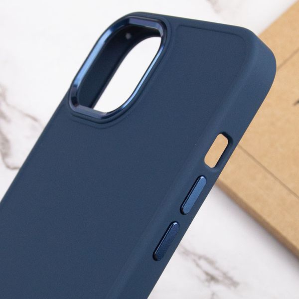 TPU чохол Bonbon Metal Style для Apple iPhone 14 (6.1") Синій / Cosmos blue 257171 фото