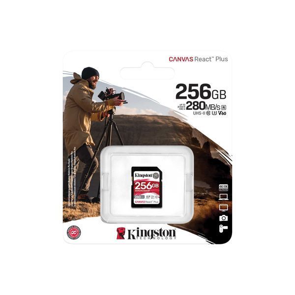 Карта пам'яті Kingston SD 256GB C10 UHS-II U3 R280/W150MB/s (SDR2V6/256GB) 371134 фото
