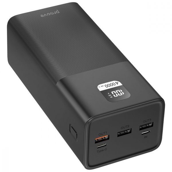 Портативна батарея Proove 40000mAh 22.5W Giant Lite (PBGI20312201) Black 325282 фото