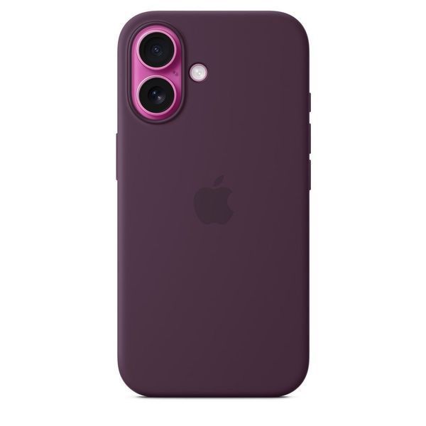 Чохол-накладка Apple iPhone 16 Plus Silicone Case with MagSafe - Plum (MYYD3) 322316 фото