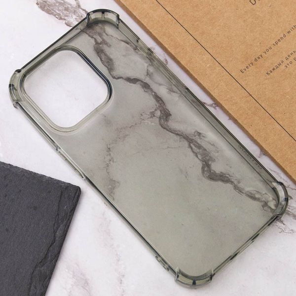 TPU чохол GETMAN Ease logo посилені кути для Apple iPhone 14 Pro Max (6.7") Сірий (прозорий) 254566 фото