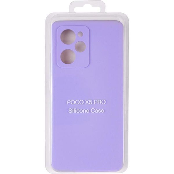 Чохол Silicone Cover Ummi Lakshmi Full Camera (AA) для Xiaomi Poco X5 Pro 5G Бузковий / Dasheen 399601 фото