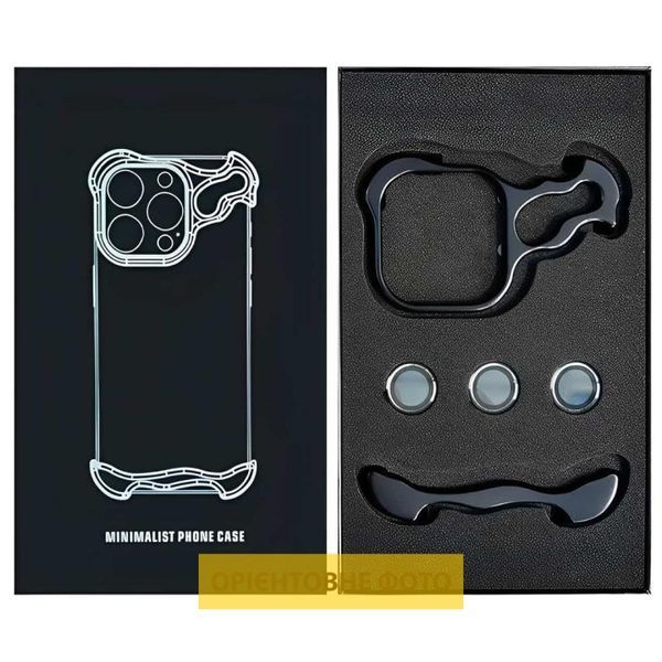 Чохол Minimalist Metal Bumper для Apple iPhone 17 Air (6.5") Black 405430 фото