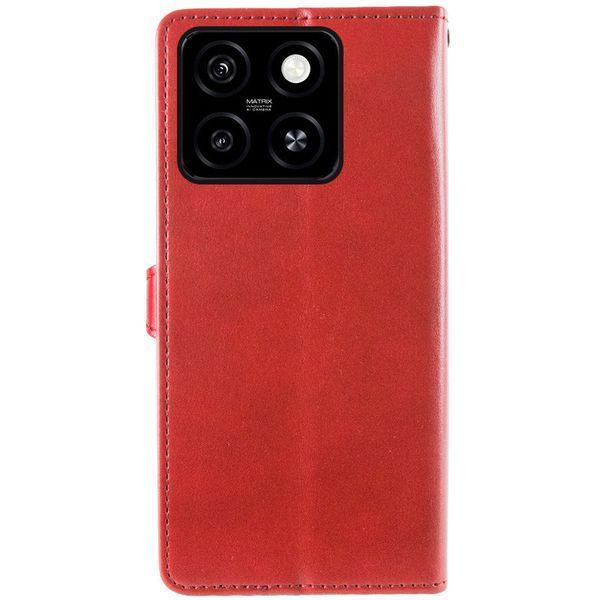 Шкіряний чохол-книжка GETMAN Gallant (PU) для ZTE Blade A55 4G Червоний 358679 фото
