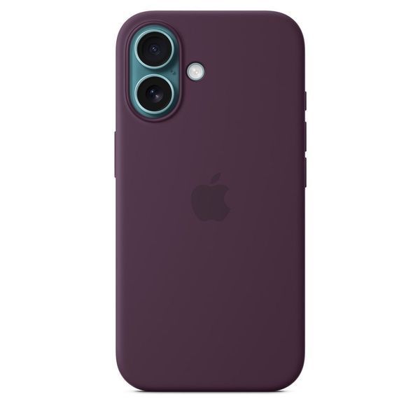 Чохол-накладка Apple iPhone 16 Plus Silicone Case with MagSafe - Plum (MYYD3) 322316 фото