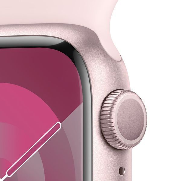 Смарт-годинник Apple Watch Series 9 GPS 45mm Pink Aluminium Case With Light Pink Sport Band M/L MR9H3 276856 фото