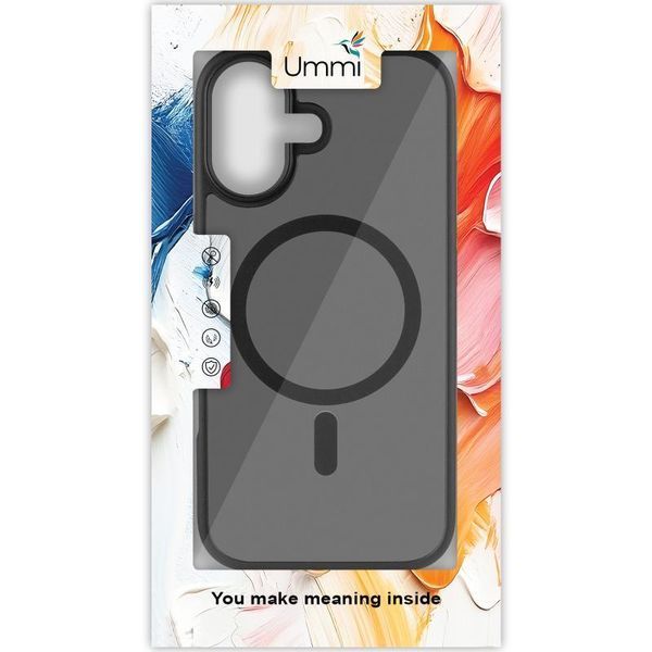 Чохол Ummi Colorful with MagSafe для Apple iPhone 16 Plus (6.7") Чорний / Black 401953 фото