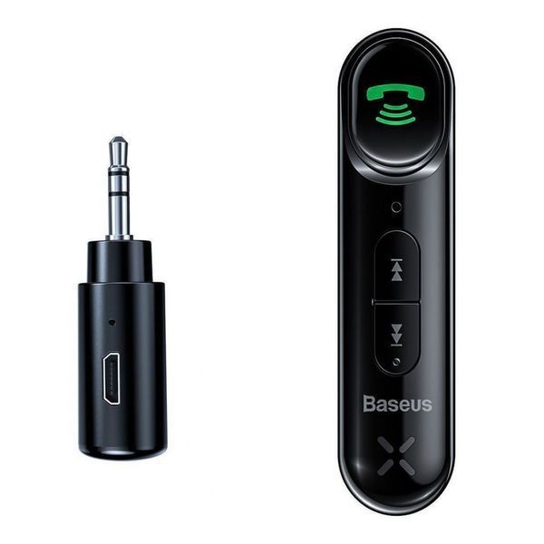Адаптер AUX Baseus Qiyin Car Bluetooth Receiver (WXQY010001) black 331197 фото