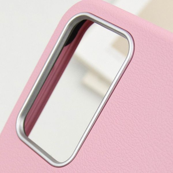 Шкіряний чохол Leather Case Metal Buttons для Samsung Galaxy A25 5G Light Pink 341406 фото